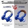AUTMATCH D Ring Shackle 3/4" Shackles (2 Pack) 41,887Ibs Break