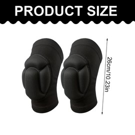 QOCUILC 2 Pack Knee Pads, Sports Dance Knee Pads, Anti-Collision Knee Pads Made of Soft Thickened Sponge, Elastic Knee Pads for Cycling, Dancing, Volleyball, Sports, Yoga
