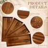 Rtteri Wooden Acacia Serving Platter Set of 4, 13.8 x