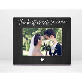 Orchroma Engagement Wedding Gifts,Couple Picture Frame,The Best Is Yet To Come 8x10 Photo Frame Gift,Love Remembrance Gifts (Center Black)