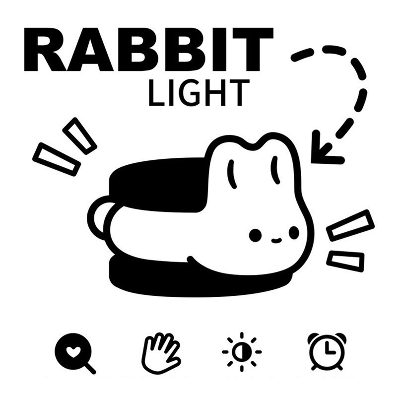 Cartoon Rechargeable Sleep Pat Lamp 3 Gear Lovely Silicone Pat