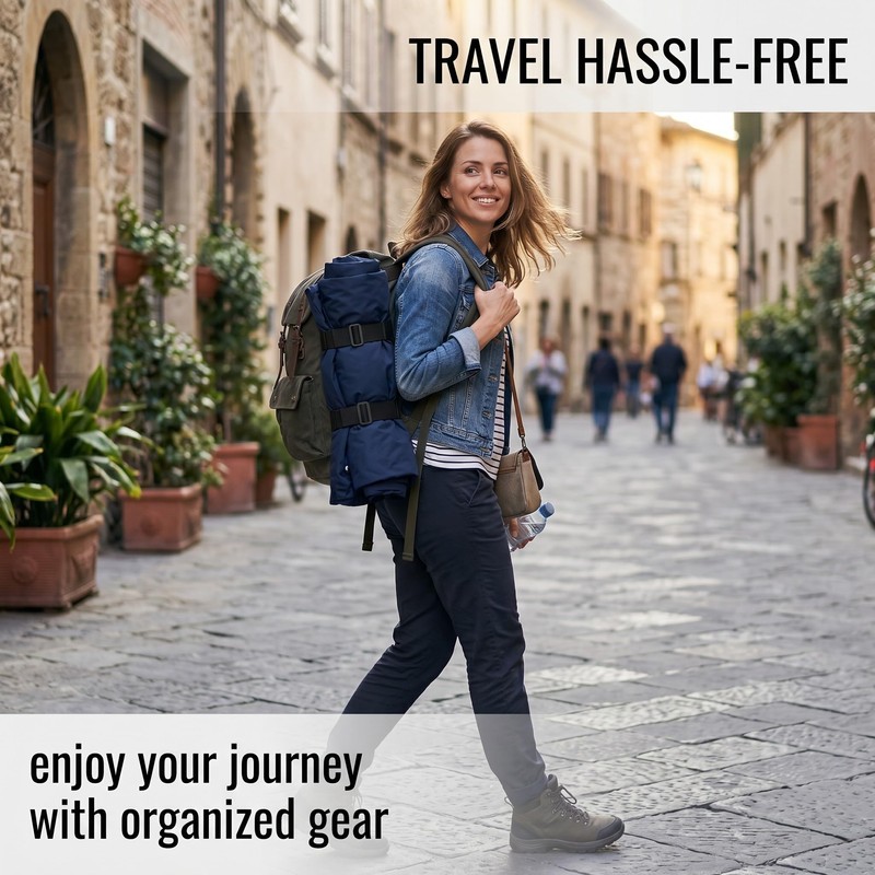 CEJAS 2 Piece Suitcase Strap, Robust Canvas Travel Strap Set,