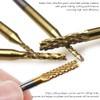 10 Pieces Titanium Coated End Mill Carbide CNC Cutter Tools