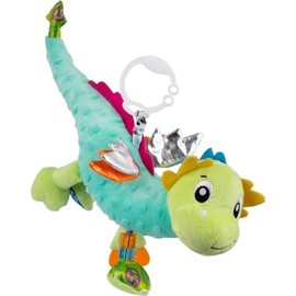 Playgro Sensory Friend Dragon - Baby Toy - Motor Skills - Baby Sensory - Baby Rattle - Baby Motor Skills - Children's Toy - Coloured