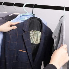 Hanger Diversion Safe - Secret Safe Under Clothes | Fireproof Hanger Diversion Safe Bag | Waterproof Secret Document Money Hiders | Hiding Pocket, Portable Valuables Storage Bag for Closet, Home