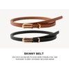 HOTWILL 4 Pack Thin Belts for Women Skinny Leather Belts