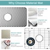 KINKIB Stainless Kitchen Sink Protector - 22" x 16" with