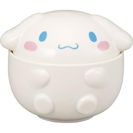 Sanrio SAN4556-2 Marui Cinnamoroll, 3D Bowl with Lid, 13.5 fl oz (400 ml), Approx. 5.1 x 5.1 inches (13 x 13 cm), Characters Tableware, Goods, Miscellaneous Goods, White