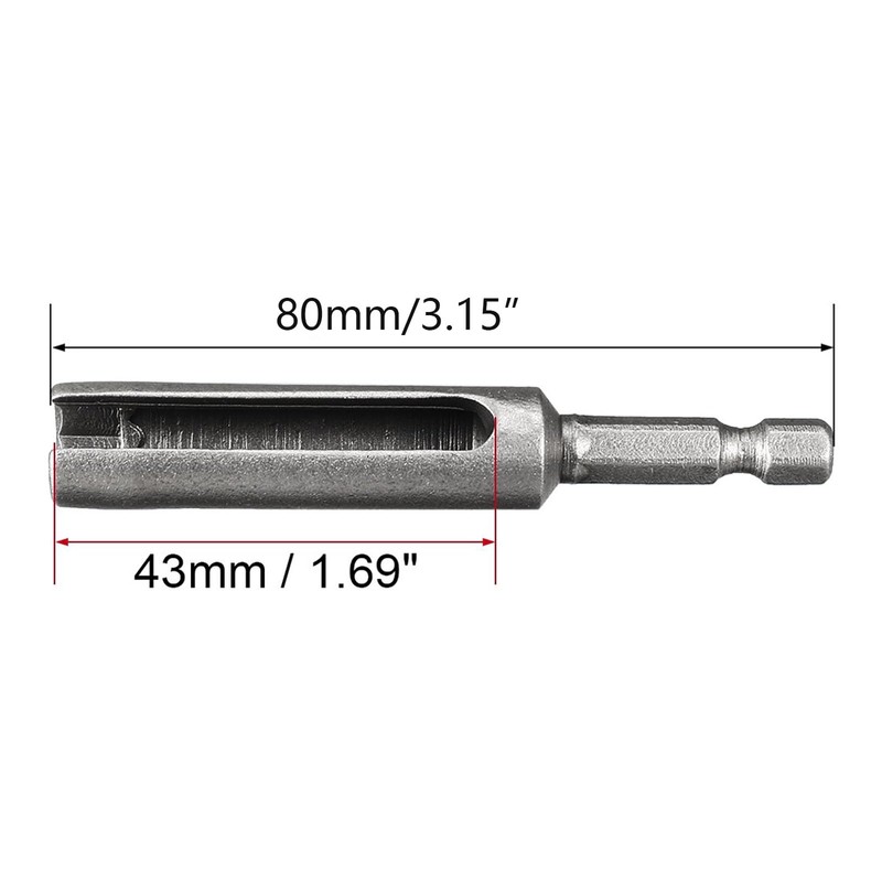 TA-VIGOR 8mm Nut Driver, 1/4 Quick-Change Hex Shank Slotted Drill