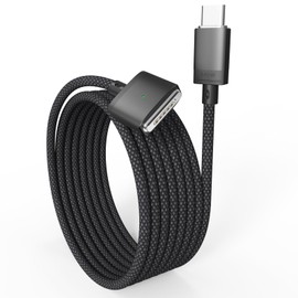 Tciogrxp 140W USB-C to Magnetic 3 Cable, Safe Charging Cable Compatible with MacBook Pro 2021 M1 Pro & Max 14" 16", MacBook Air 2022 M2, MacBook Pro 2023 M2 Pro & Max 14" 16" - 6.6ft Black