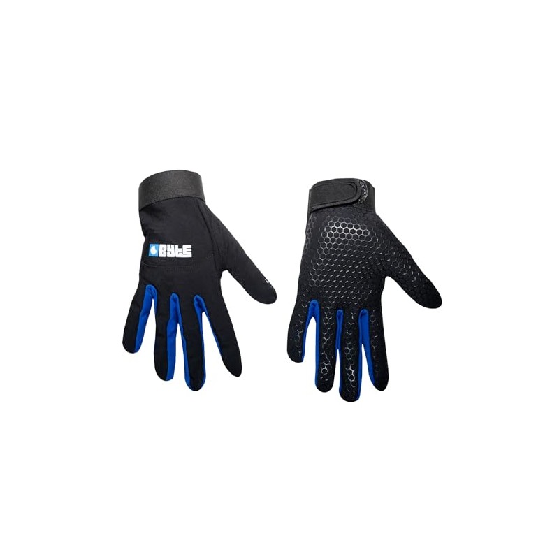 BYTE SKIN HOCKEY GLOVES BLACK ROYAL (LARGE)