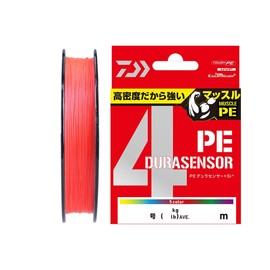 Daiwa PE Line UVF PE Dura Sensor X4 + Si2, No. 1.2, 164.0 yd (150 m), Coral Red