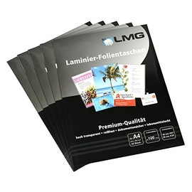 LMG LMGA4-100-25 Laminating Pouches A4 216 x 303 mm 2 x 100 mic Pack of 25