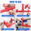 Cabinet Hardware Jig,Aluminum Alloy Cabinet Door Handle Jig for Handles