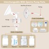 4pack Breast Pump Parts, 2pcs 21mm Flange and 2pcs Duckbill