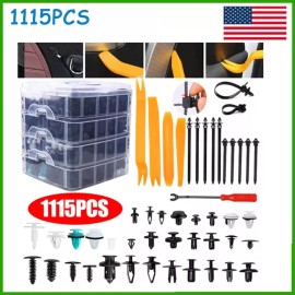 Unbranded 1115/set Car Retainer Clips Auto Plastic Fasteners Kit PushTrim Pin Rivet Bumper