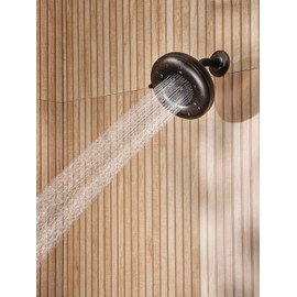 Moen N400R0ORB Quattro Rainshower Showerhead with Four Unique Shower Experiences, Oil Rubbed Bronze