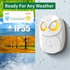 Wireless Doorbell,HTZSAFE Doorbell,1 Receiver + 2 Transmitters - White
