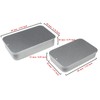 Goodma 24-Pack Slide Top Rectangular Metal Tin Containers for Candies