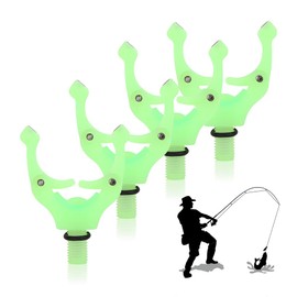 Udbrud 4pcs Fishing Rod Holder, Rod Rest Holder with Magic Magnetic Clips, Magnetic Holder, Head Fishing Rod, Automatic Adjustment, Fishing Rod, Rear Backrest Holder, Tool Accessories