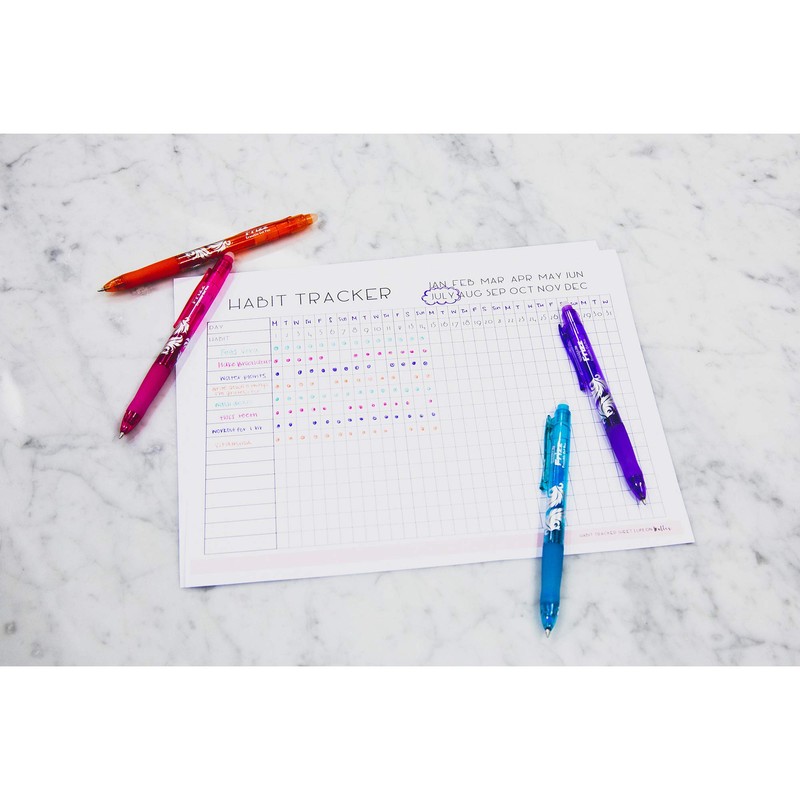 BAZIC Frizz Fashion Color Erasable Gel Retractable Pen with Grip