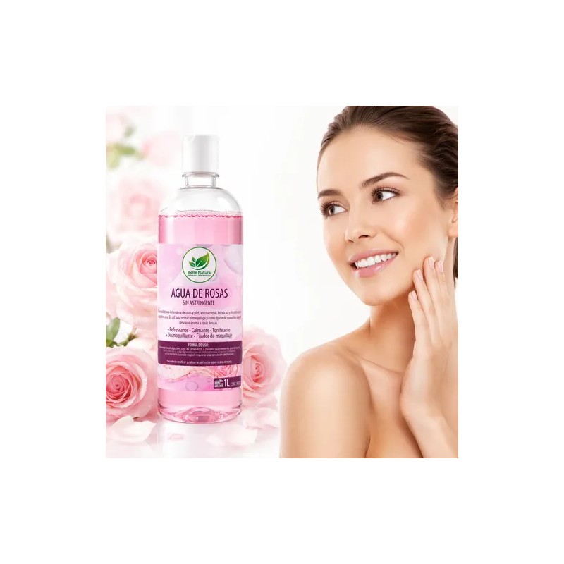 Galón De Agua De Rosas Bella Nature 100% 4l Tónico