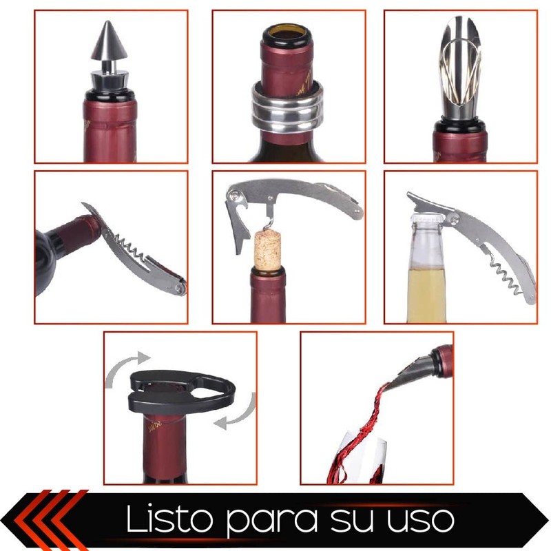 RD ROYAL COOK Set DE Vino Juego DE Accesorios para