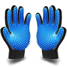 Pet Grooming Glove – Gentle Deshedding Brush for Dogs, Cats & Horses | Pet Hair Remover for Shedding & Massage | Easy to Use & Clean | One Size Fits All