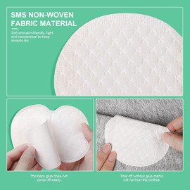 100 Pcs Almohadillas Absorbentes Desechables para el Sudor en Las Axilas, Parches Para El Sudor, Protectores para Axilas Ropa,Invisibles y Sudor Cómodas Sin Sabor para Hombres Mujeres