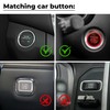 3Pcs Car Button Rocker, One-Button Start Lever, Engine Start Stop