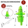 Plastic Liquor Bottle Pourers green- 12 Pack Classic Bottle Pourers