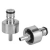 2Pcs Stainless Steel Carbonation Cap with 2Pcs Barb Ball Lock