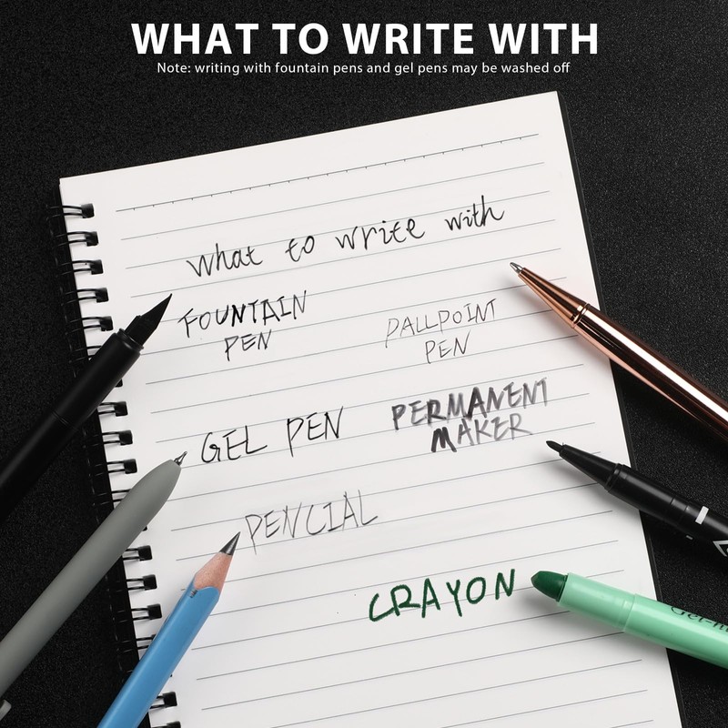 Saypacck 1 Pack Waterproof Spiral Notebooks 6 x 8 All