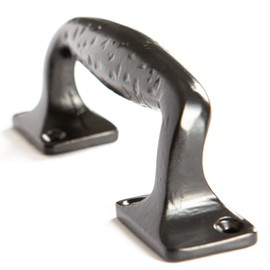 Hammer and Tongs - Forged Barn Door Handle - H150mm - Black - Pack of 2
