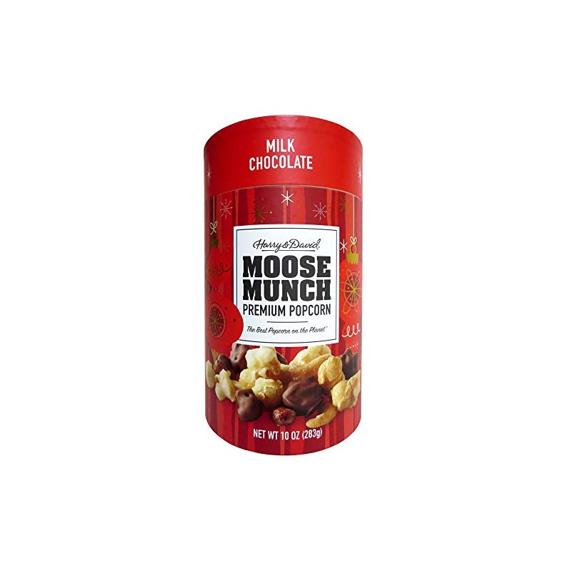 Harry & David Milk Chocolate Moose Munch Premium Popcorn Holiday