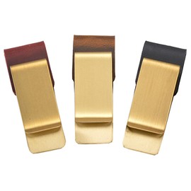 Aabellay BJ001 BJ001 Pen Loop Holder Metal PU Leather Pencil Loop Clip Leather Elastic Pen Loop Notebook for Notebook Calendar Magazines - Pack of 3