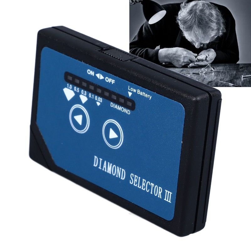 Diamond Tester Tool Metal Alarm Function LED Indicator Sound Remind