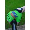 KIDDIMOTO GLV016M Cycling Gloves Neon Green, Size M (5-10 Years)