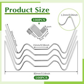 THATSRAD 200 Stück Gewächshaus Klammern für gewächshaus Gewächshausklammern Edelstahl Gewächshausclips Klammern Gewächshausscheiben Gewächshaus Zubehör für Hohlkammerplatten Gewächshaus Platten