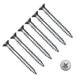 TERF® Drywall Screw with Reverse Thread Gimlet Point Screws Zinc 3.9 X 25mm Phillips Flat Countersunk Head Screws For Drywall Dense Plasterboard Hard Board and other similar types Wood - Pack of 100