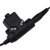 7.1mm Throat Mic Earpiece Retractable Walkie Talkie Headset with U94
