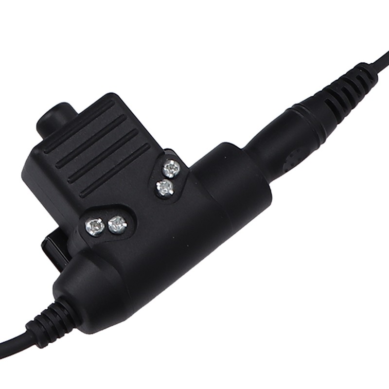 7.1mm Throat Mic Earpiece Retractable Walkie Talkie Headset with U94