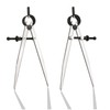 DemJamr 6 Inch Adjustable Lockable Steel Divider Wing Leather Compass
