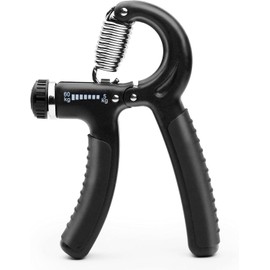 EKODE Fitness Adjustable Grip Strengthener (5–60 kg) – Hand Exerciser with Stainless Steel Spring for Building Strong Wrists, Fingers, Forearms & Hands (Black)