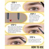 Eyebrow Pencils Kit, 12Pcs Dual-End Grey Retractable Brow Pencil with