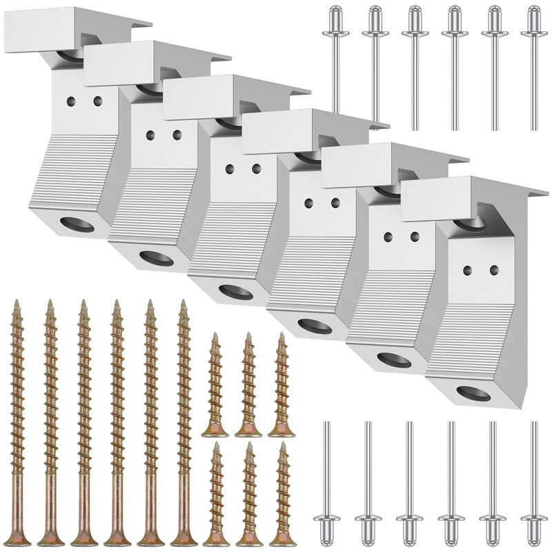Abizarch 30Pcs Squeaky Floor Repair Kit Aluminum Alloy Eliminate Floor