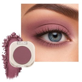 Erinde Mauve Taupe Matte Single Eye Shadow Palettes for Older Women, 25 | Soft Mauve Natural Cream Eyeshadow Palette for Green Eyes, High Pigment Mini