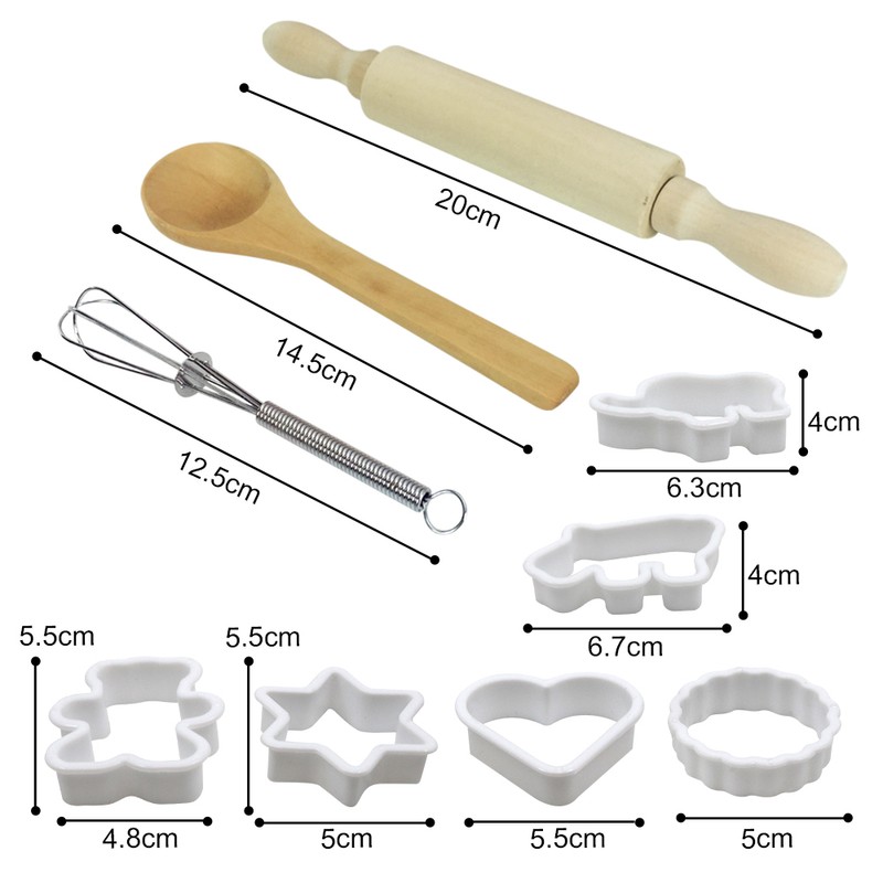 Kids Cooking and Baking Set 15 PCS with Chef Hat