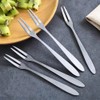 Forchette per frutta in acciaio inox, 20 pezzi, forchette per
