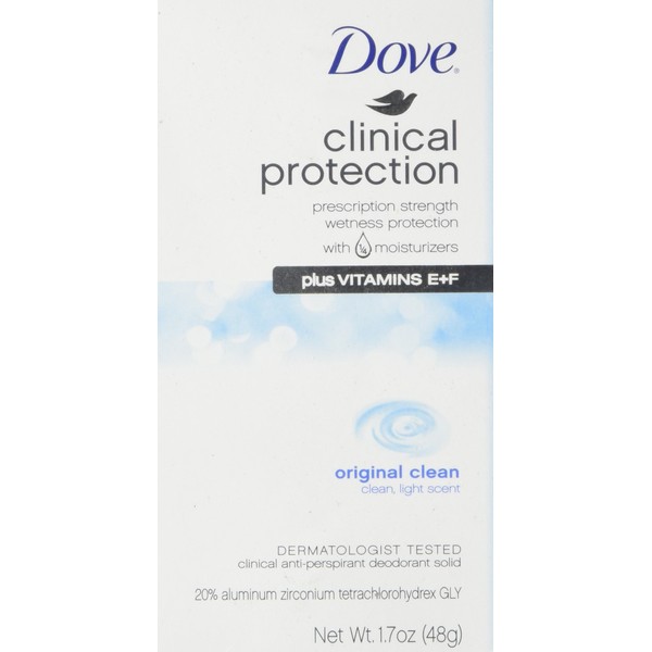 Dove Clncl Prtct Clnorigi Size 1.7z Dove Clinical Protection Original Clean Antiperspirant Deodorant